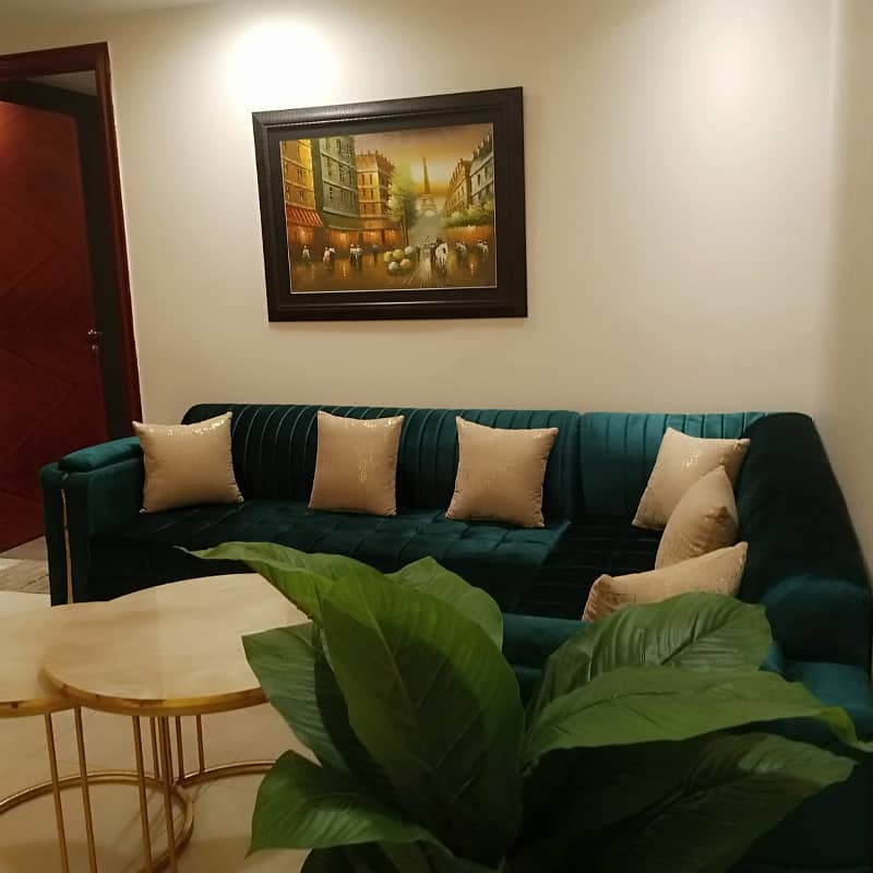 1 Bedroom Furnished Luxury Fully Apartment For Rent In Gold Crest Mall And Residency DHA Phase 4 11