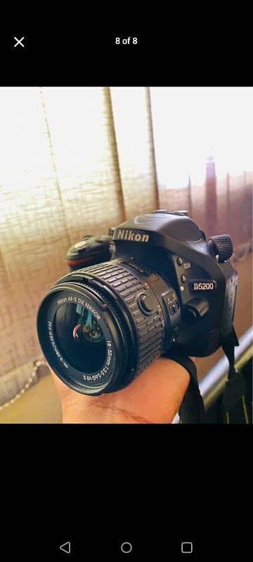 Nikon d5200 18-55 dx vr af 3.5-5.6g 7