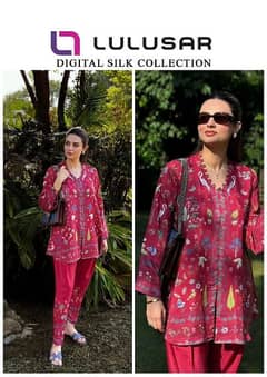 lulusar silk 2pc unstiched