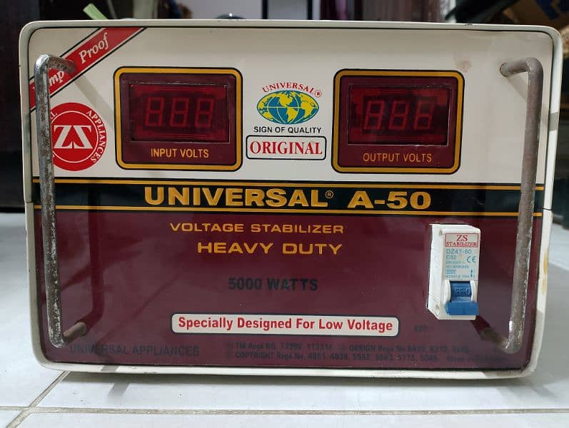 Universal Stabilizer A-50,5000 watts,Digital Meter,Slightly Used 0