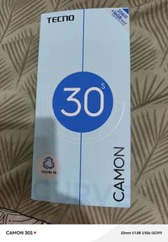 tecno camon 30 s just box open 1 day use