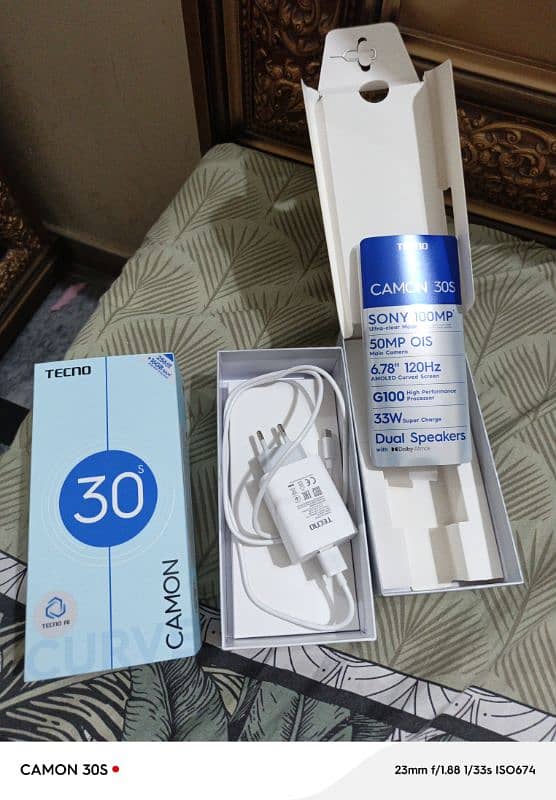 tecno camon 30 s just box open 1 day use 1