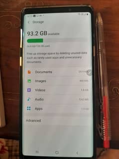 Samsung note 9 full ok pta approved with box no dot no shade