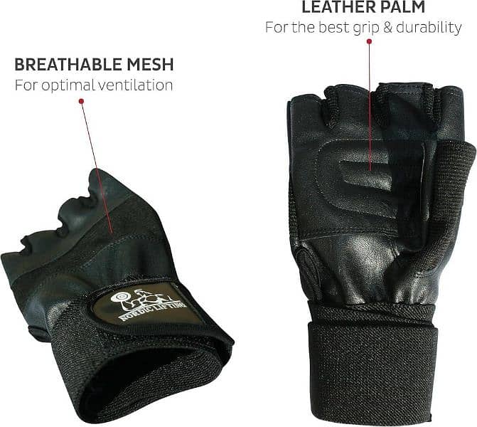 Gym Gloves Leather 1