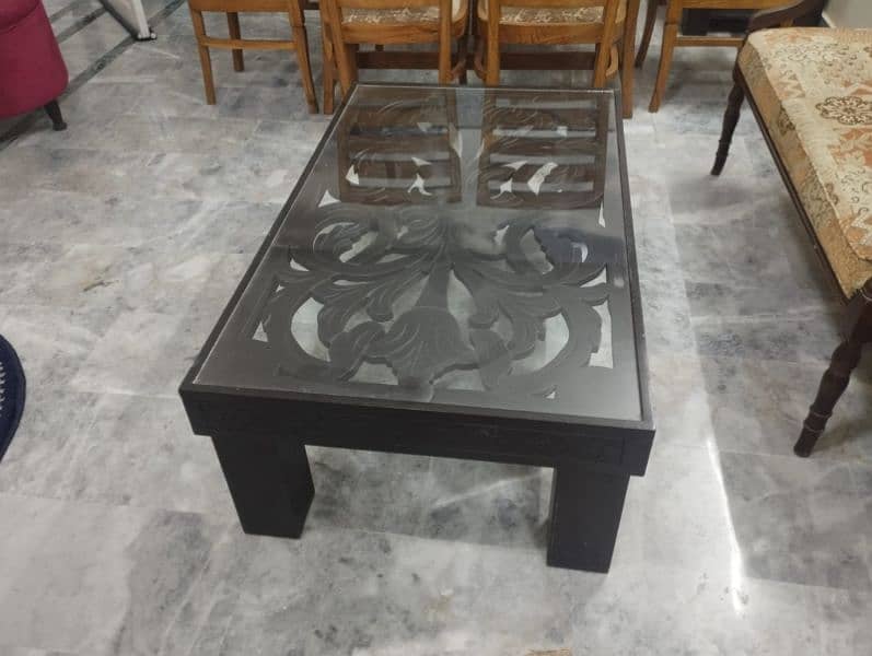 Wooden carved table 2