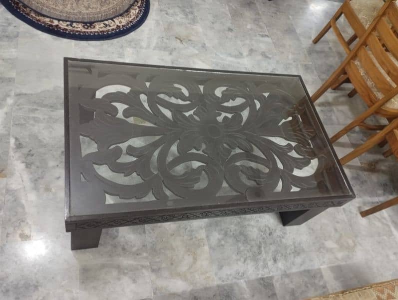 Wooden carved table 3