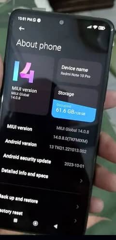 Redme not10pro