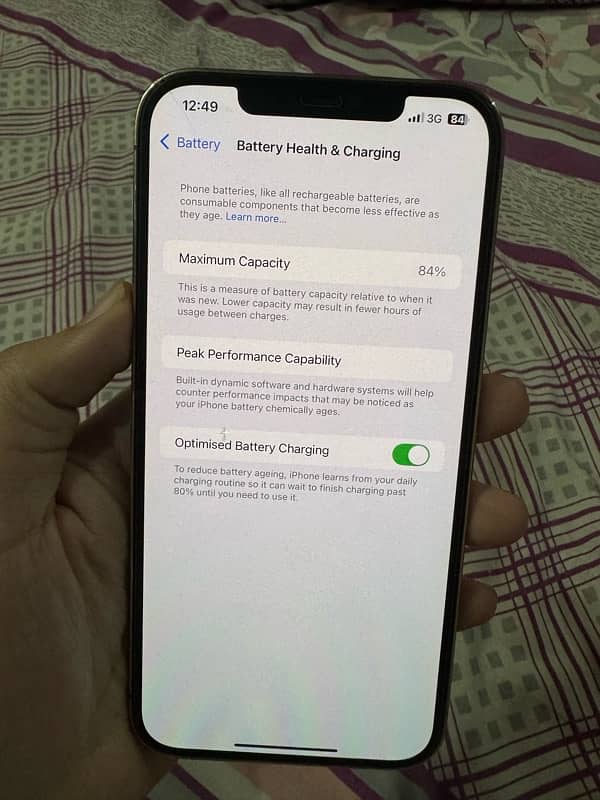 iphone 12pro max PTA approved 128gb 1