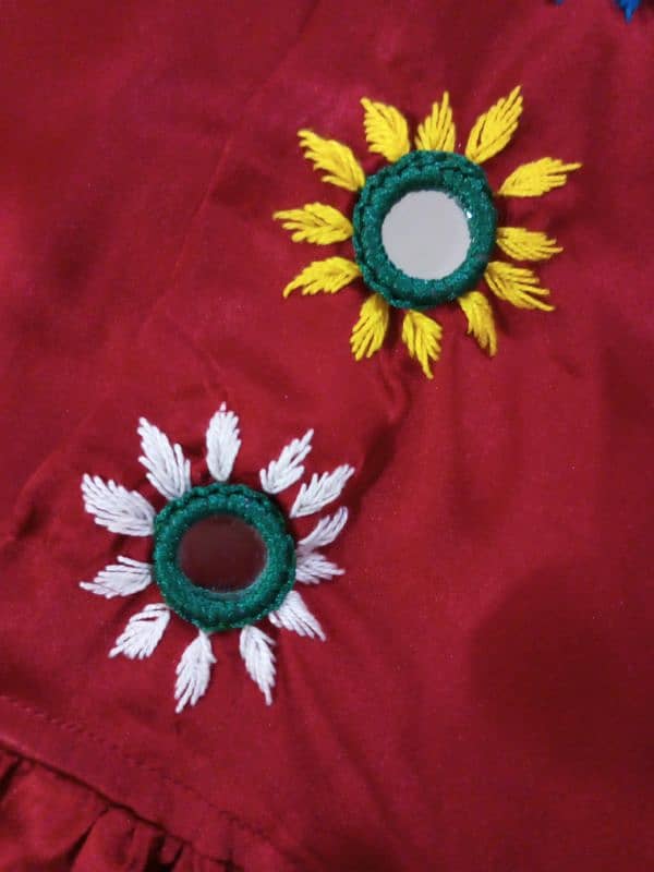 Embroidered stitched dress 3