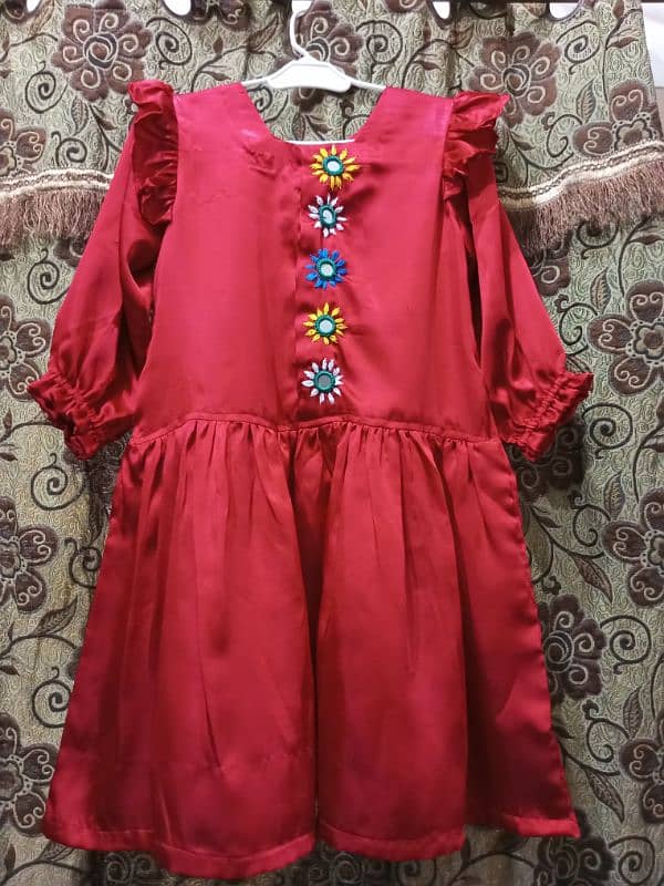 Embroidered stitched dress 4