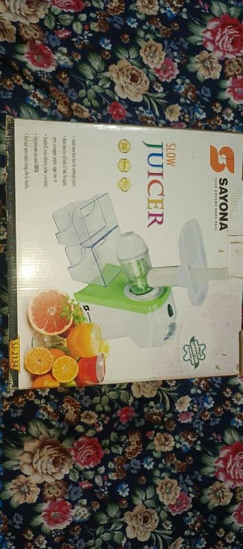 Sayona Slow Juicer Just Like New 15