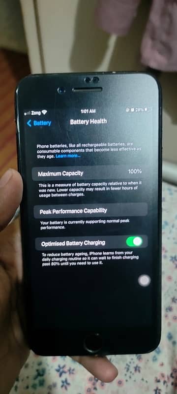 iPhone 7 plus 128gb black color pta approved 7