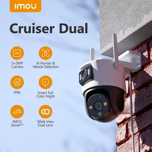 IMOU CRUISER DUAL lens 6MP WIFI WIRELESS CCTV CAMERA FOR OUTDOOR USE 0