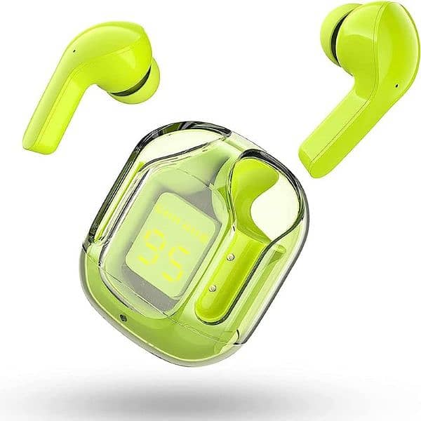 Green Transparent Airpods 2