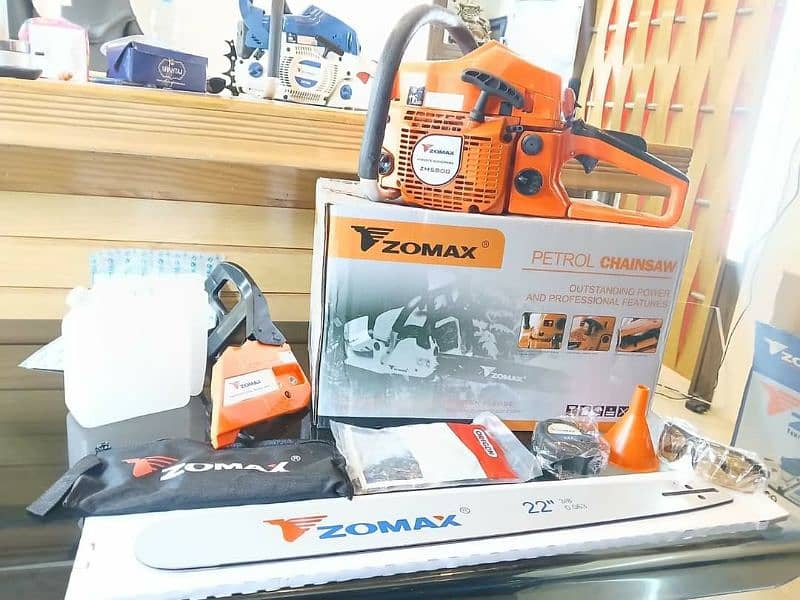 Chainsaw Zomax 5800 Model, wood Cutter, Tree Cutter 5