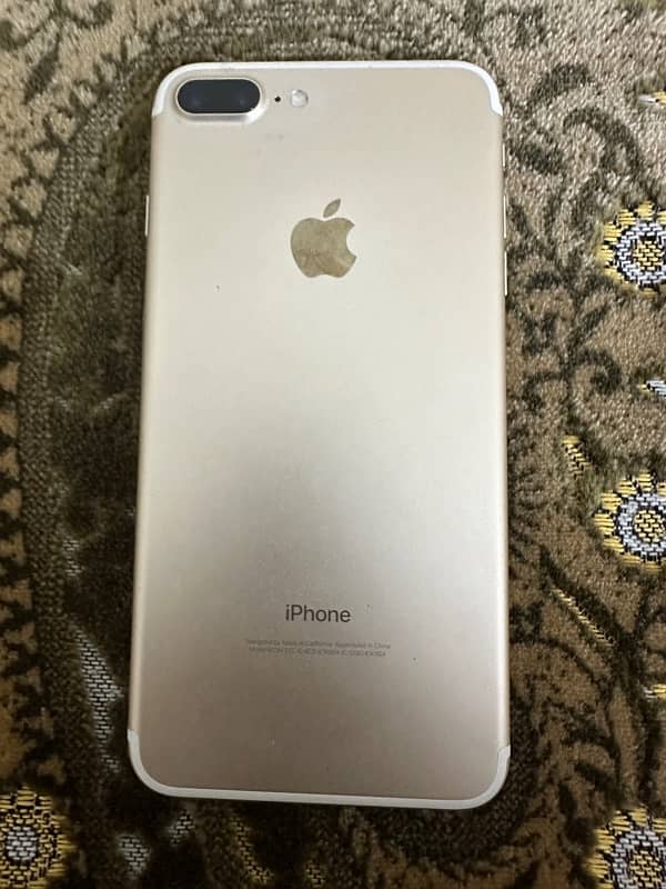 Iphone 7 plus pta approved 128 gb 63% battery health only phone 1