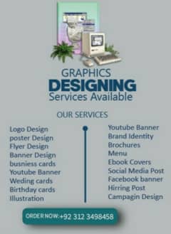 Business card,Flyer,Brochure,Banner,Poster,Graphic designing services