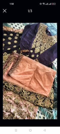 lehnga with short frock 10/10 condition