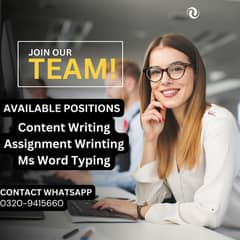 Assignment Job/ Data Entry Job /Online Work/Content Job