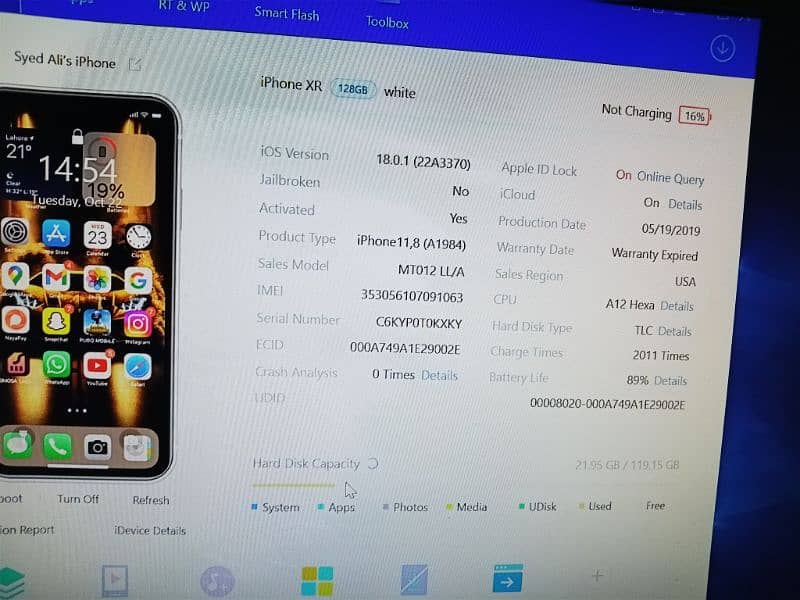 iPhone Xr 128gb 8