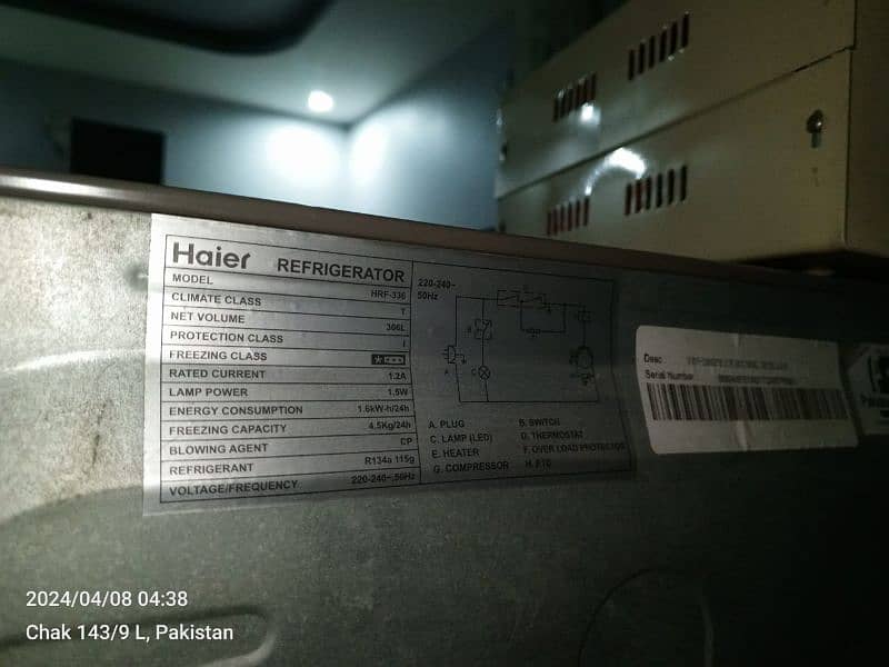 Hair Refrigerator Model HRF 336 0