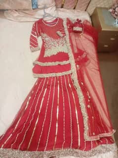 Elegant Bridal Barat Lehnga Dress - Only Worn Once!