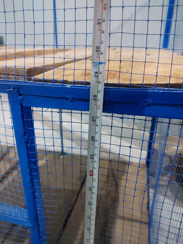 heavy iron cage 5ft by 4ft front side say 3ft total 11