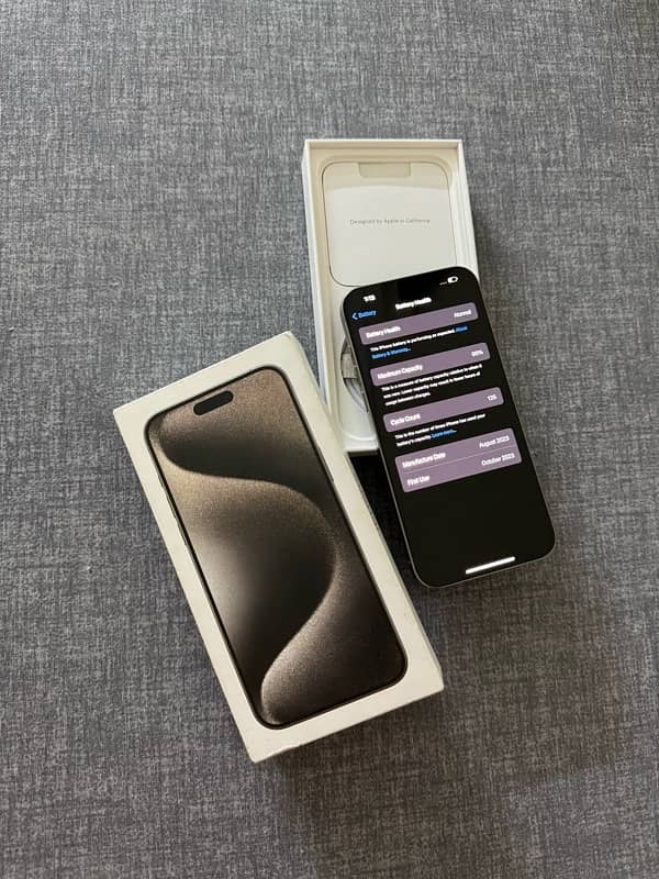 iPhone 15 Pro Max 256gb Complete Box 4