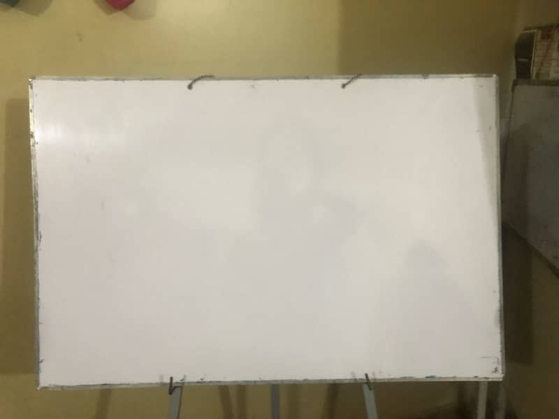 white writing  board with stand 2