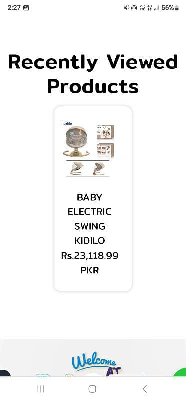 baby swing cot electric with remort skin colour 5