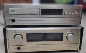 accuphase amplifier and disc player