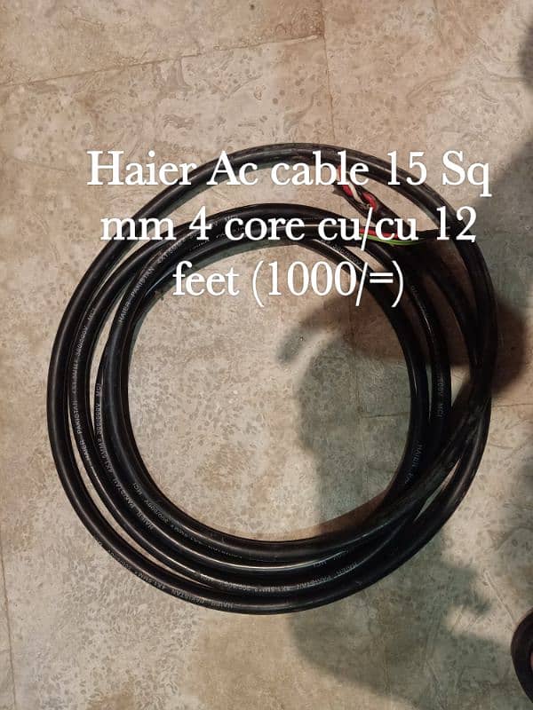 10 mm 4 core/ 10mm, 6mm, 4mm, 2.5 mm, 1.5mm cables 15