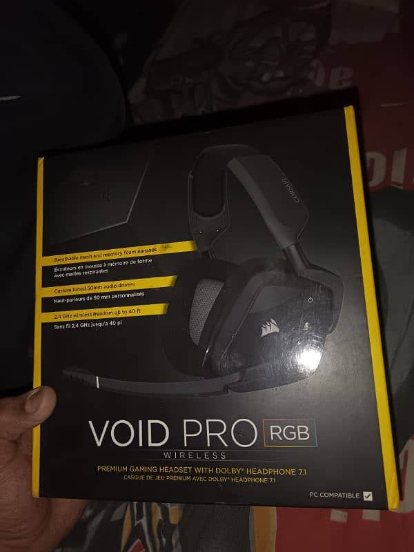 Corsair Void Pro Rgb Gaming Wireless Headset 0