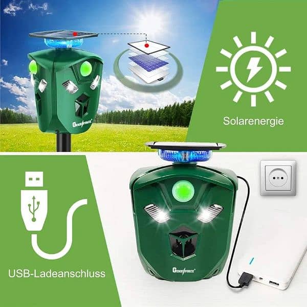 Amazon Branded Solar birds Ultrasonic Animal Repeller Pest control 1