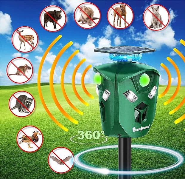 Amazon Branded Solar birds Ultrasonic Animal Repeller Pest control 5