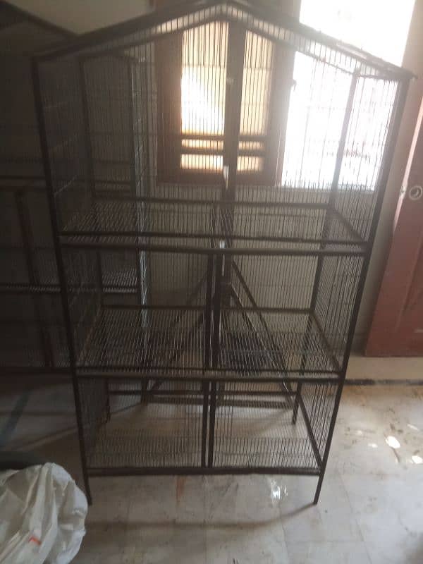 Birds Iron Cage with Egg Pots 3