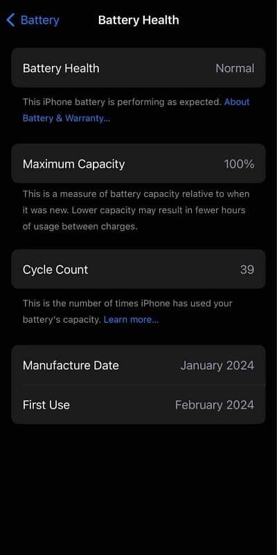 IPHONE 15 Pro  Dual Esim 33 Cycle Counts 4