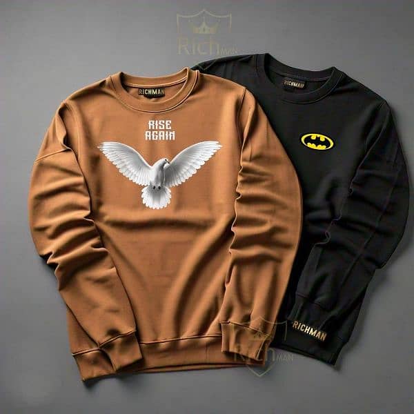 Men's Printed Sweatshirt.   Free Home Delivery 2