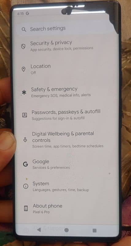 Google 6 pro penal kibi white kabi green hojata hai 4