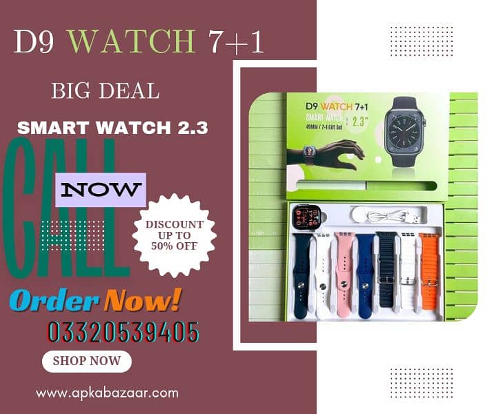 Smart Watch / D9 Watch 7+1 For Sale 1