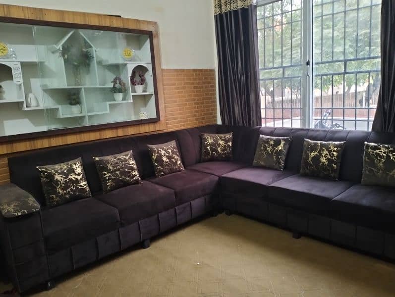 L shape sofa set 0