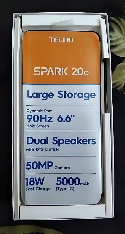 Tecno Spark 20c,, 4+4/128gb, (Only exchange with new models) 9