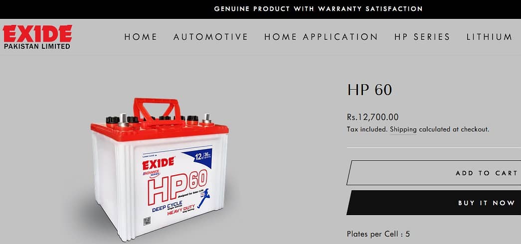 CAR BATTERY EXIDE 08 MONTHS USED 8