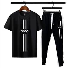 2 Pcs Men's Cotton Printed Track Suit