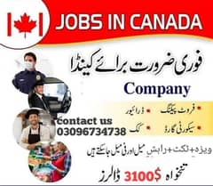 Job In Canada/ 2 year Work permit / Done Base Visa