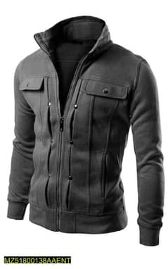 Mexican Style jacket for men's charcoal