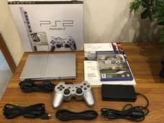 PlayStation 2 Slim Satin Silver PS2 Play Station 2