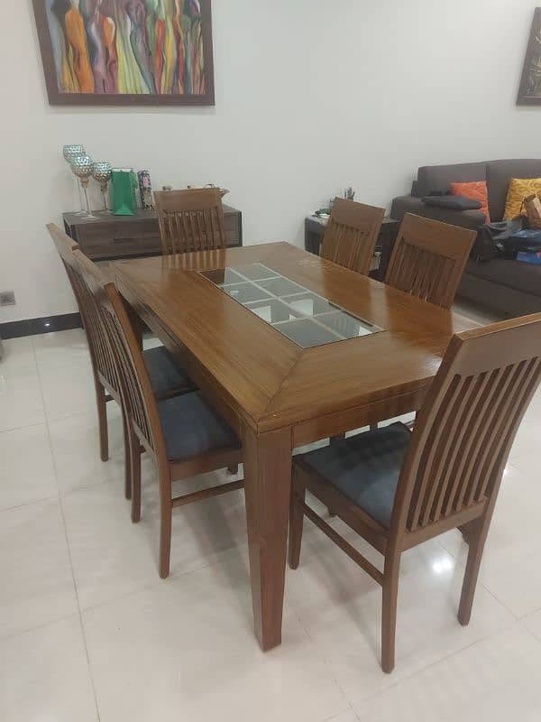 6 chairs dining table set 1