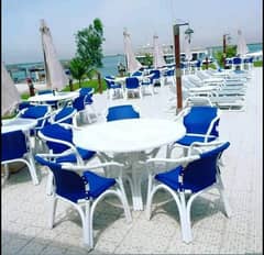 Garden Lawn and PVC Outdoor Furniture, Patio chairs and table