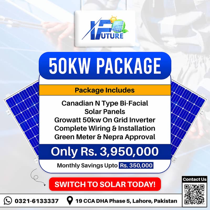 50kw On Grid Solar Panels Complete package 0